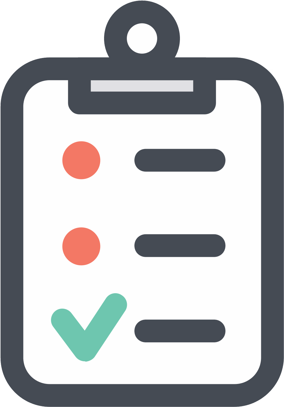 A document with 3 horizontal lines